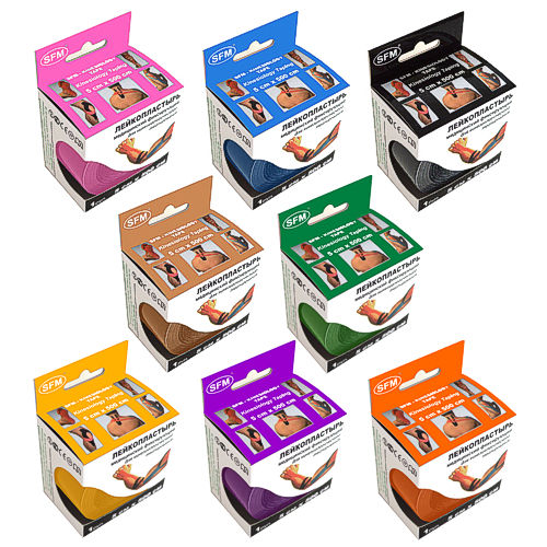 SFM ® Kinesiologic Tapes in paper box