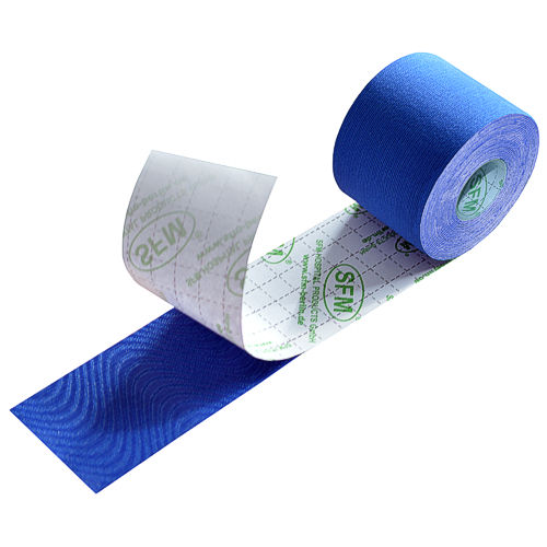 SFM ® Kinesiologie Tape : cotton in Papierbox 5cmx5m blau (1)