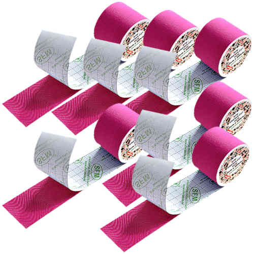SFM ® Kinesiologische Tapes : cotton in Folie 5cmx5m pink (6)