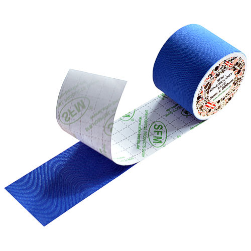 SFM ® Kinesiologie Tape : cotton in Folie 5cmx5m blau (1)
